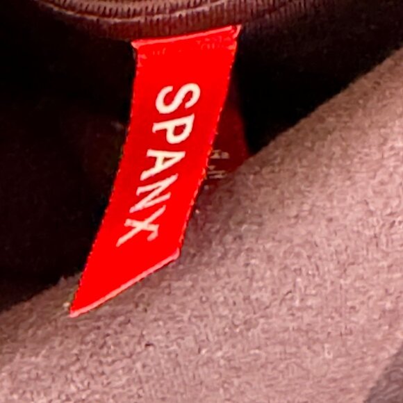 Spanx Womens Burgundy faux suede Leggings size medium slimming - Picture 3 of 14